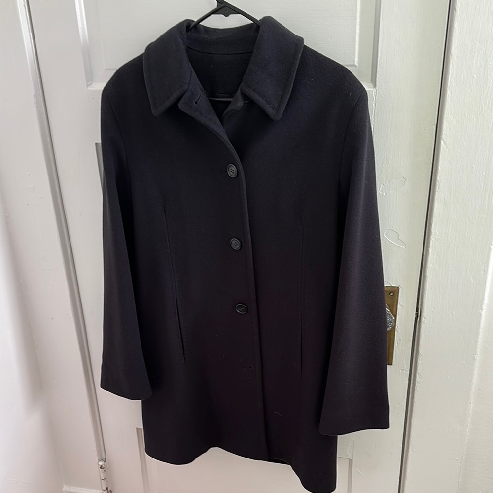Vintage Navy Wool Coat